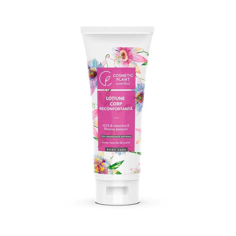 Cosmetic Plant Lotiune corp reconfortanta cu Q10, Vitamina E si floarea pasiunii, 200ml Cosmetic Plant Lotiune corp reconfortanta cu Q10, Vitamina E si floarea pasiunii, 200ml