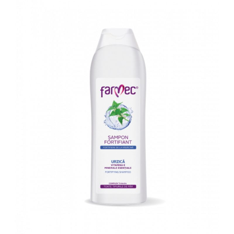 Farmec Sampon Fortifiant cu Urzica si Vitamina E, 400ml Farmec Sampon Fortifiant cu Urzica si Vitamina E, 400ml