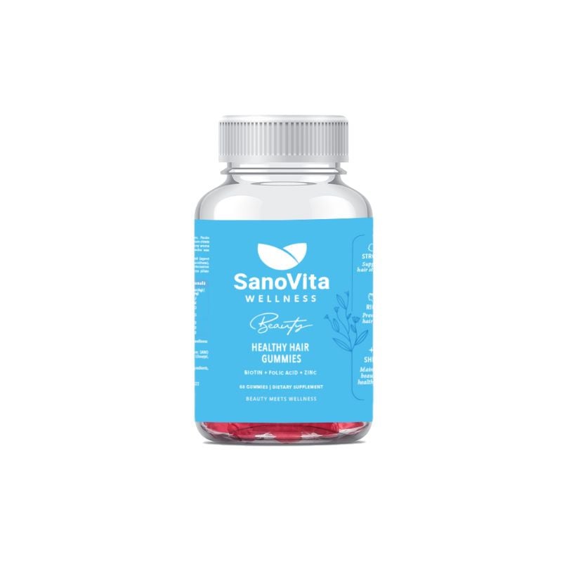 Sanovita Wellness Jeleuri pentru par Healthy Hair Beauty, 60 bucati Sanovita Wellness Jeleuri pentru par Healthy Hair Beauty, 60 bucati