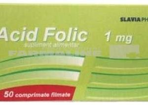 Acid folic 1 mg 50 comprimate