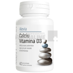 Alevia Calciu Vitamina D3 40 comprimate