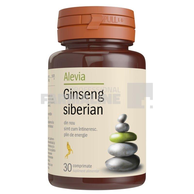 Alevia Ginseng siberian 30 comprimate Alevia Ginseng siberian 30 comprimate