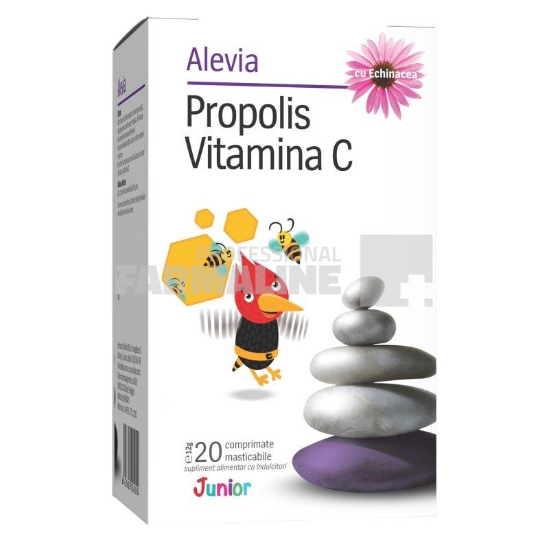 Alevia Junior Propolis Vitamina C cu Echinacea 20 comprimate masticabile Alevia Junior Propolis Vitamina C cu Echinacea 20 comprimate masticabile