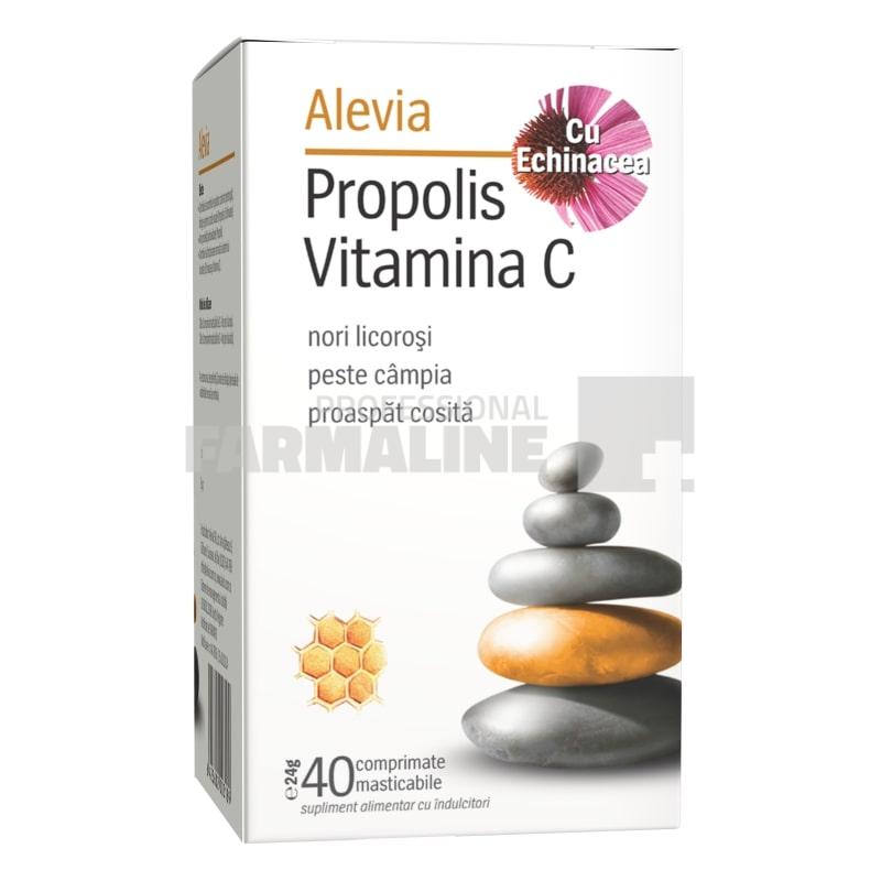 Alevia Propolis Vitamina C cu Echinacea 40 comprimate Alevia Propolis Vitamina C cu Echinacea 40 comprimate