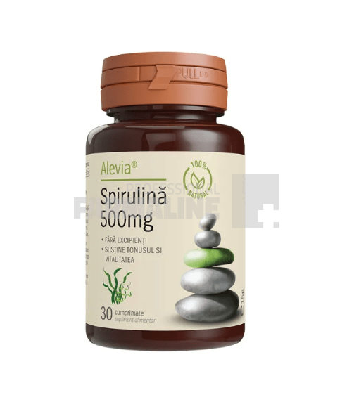 Alevia Spirulina 500 mg 30 comprimate Alevia Spirulina 500 mg 30 comprimate