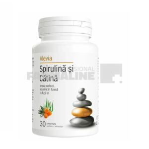 Alevia Spirulina si catina 30 comprimate