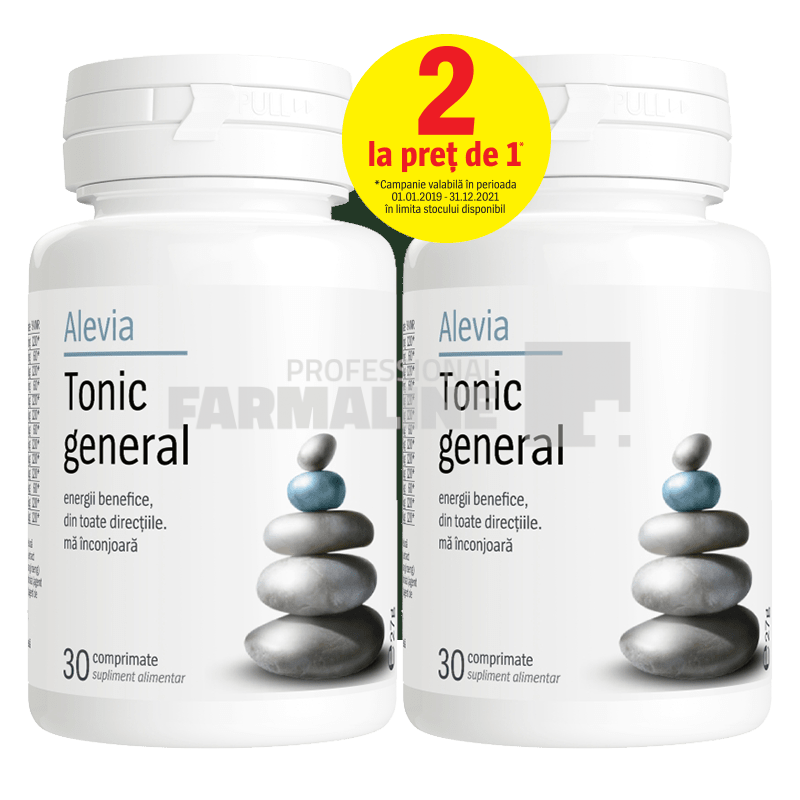 Alevia Tonic general 30 comprimate 1+1 Gratis Alevia Tonic general 30 comprimate 1+1 Gratis