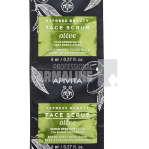 Apivita Express Beauty masca exfolianta cu masline 2 bucati 8 ml