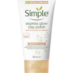 Argila pentru curatarea tenului sensibil Simple Protect N Glow, cu extract de bambus, radacina de ghimbir si vitamine, 150 ml