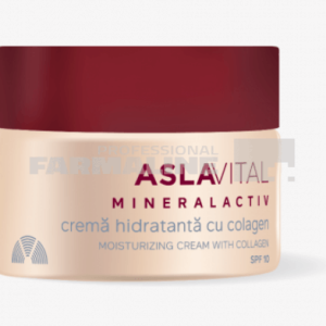 Aslavital Mineralactiv Crema hidratanta cu colagen SPF10+ 50 ml