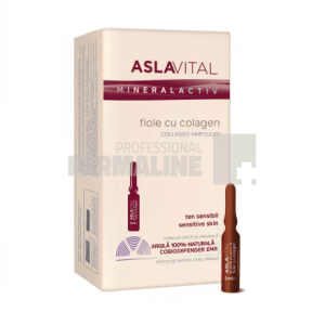 Aslavital Mineralactiv Fiole cu colagen 10 fiole