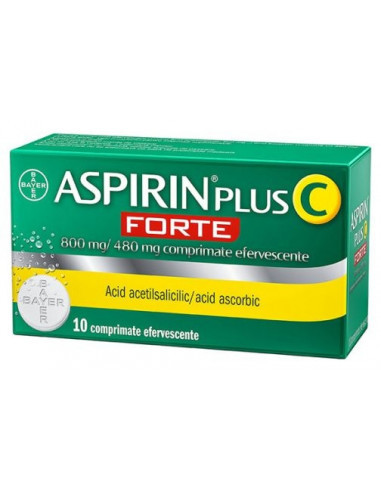 Aspirin Plus C Forte 10 comprimate efervescente Aspirin Plus C Forte 10 comprimate efervescente