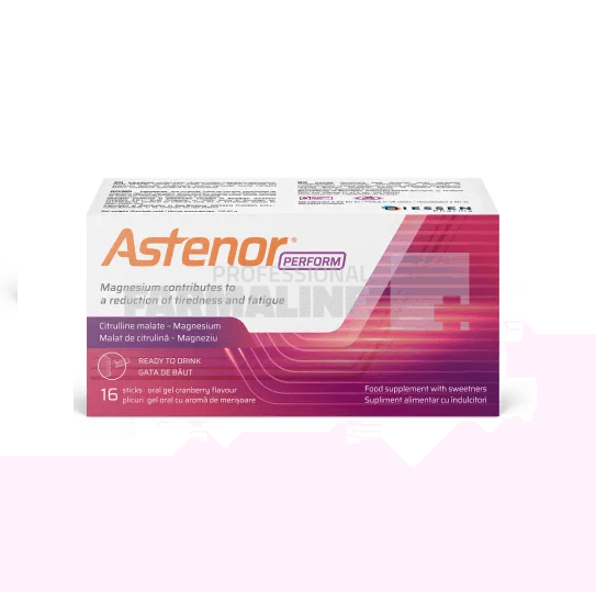 Astenor Perform Gel oral cu aroma de merisoare 16 plicuri Astenor Perform Gel oral cu aroma de merisoare 16 plicuri