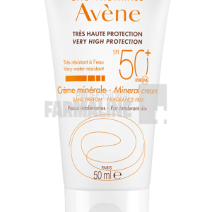 Avene Crema minerala fara parfum SPF 50 50 ml