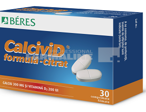 Beres Calcivid citrat 30 comprimate