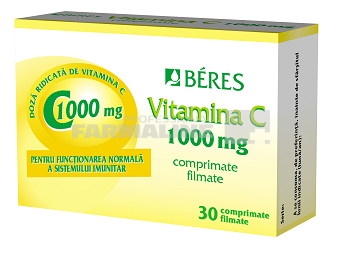 Beres Vitamina C 1000 mg 30 comprimate Beres Vitamina C 1000 mg 30 comprimate
