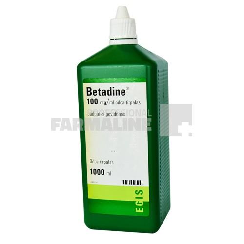 Betadine solutie cutanata 100mg/ml 1000 ml Betadine solutie cutanata 100mg/ml 1000 ml