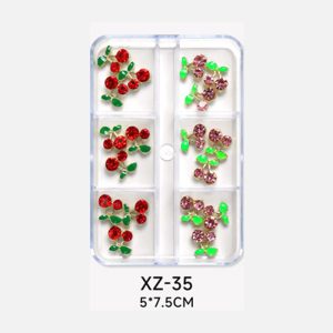 Bijuterii decor unghii - cherry