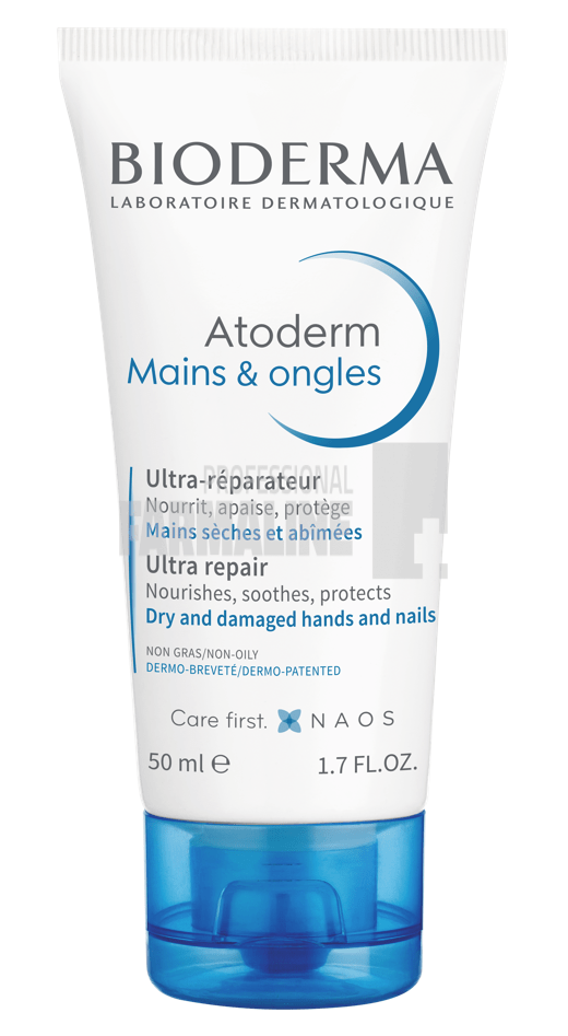 Bioderma Atoderm Crema pentru maini si unghii 50 ml Bioderma Atoderm Crema pentru maini si unghii 50 ml