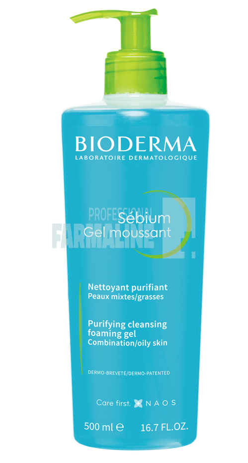 Bioderma Sebium Gel Spumant ten mixt/gras 500 ml Bioderma Sebium Gel Spumant ten mixt/gras 500 ml