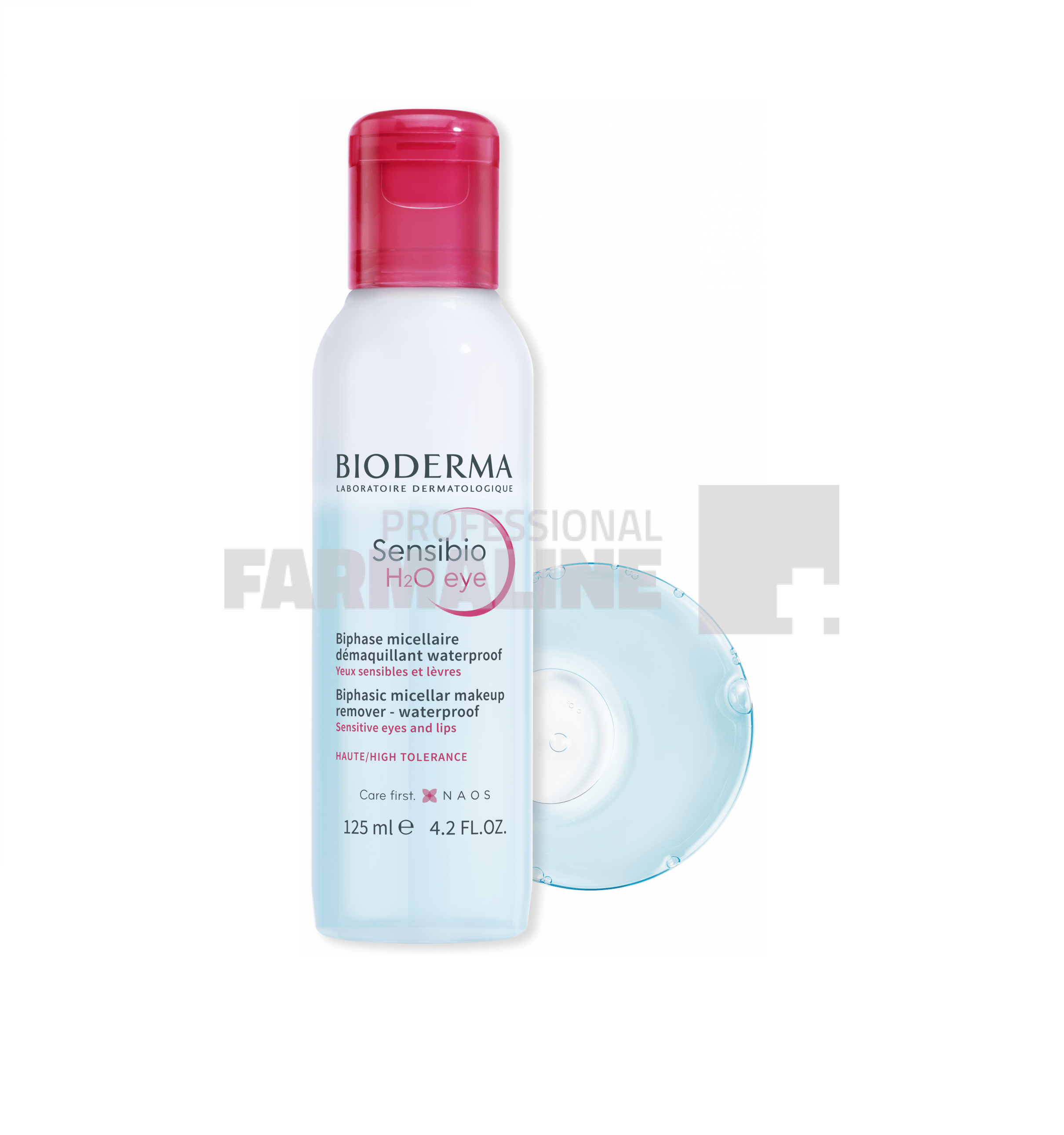Bioderma Sensibio H2O Eye Apa micelara bifazica pentru ochi si buze 125 ml Bioderma Sensibio H2O Eye Apa micelara bifazica pentru ochi si buze 125 ml