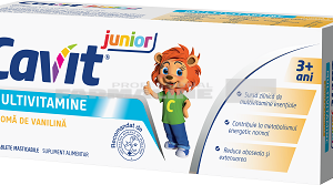 Biofarm Cavit Junior vanilie 20 tablete masticabile