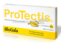 BioGaia Protectis cu aroma de portocale 10 comprimate