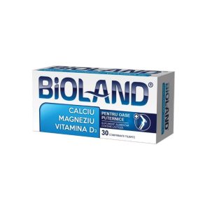 Bioland Calciu Magneziu cu vit.D3 30 comprimate Biofarm