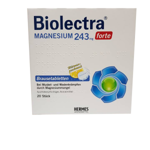 Biolectra Magnesium 243 mg forte cu aroma de lamaie, x 20 tablete