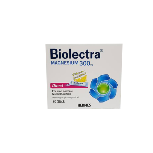 Biolectra Magnesium 300 mg direct cu aroma de lamaie, x 20 plicuri
