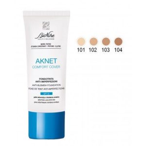 Bionike Aknet Comfort Cover Fond de ten pentru acnee SPF 30 nuanta 104 BISCUIT 30 ml
