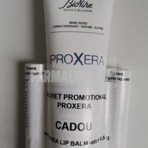 Bionike Pachet Proxera Crema maini piele uscata si foarte uscata 75 ml + Balsam buze uscate 4.5 g 2 bucati
