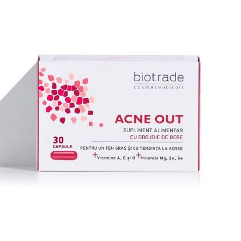 Biotrade Acne Out Supliment alimentar 30 cps Biotrade Acne Out Supliment alimentar 30 cps