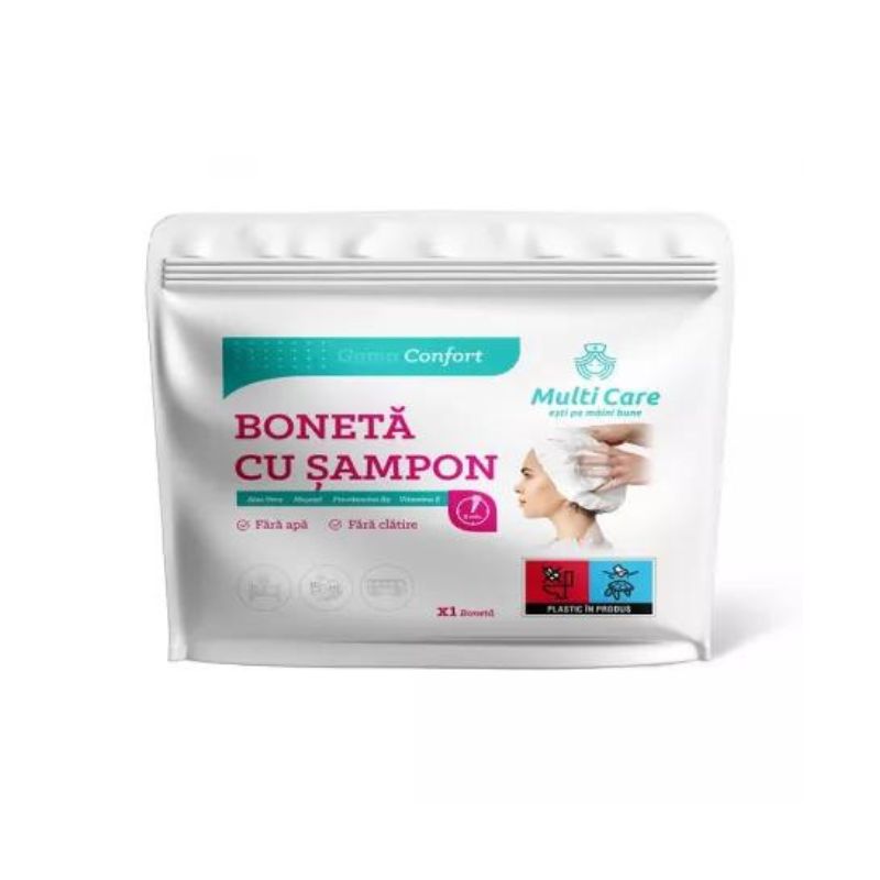 Boneta cu sampon Confort, 1 bucata, Multi Care Boneta cu sampon Confort, 1 bucata, Multi Care