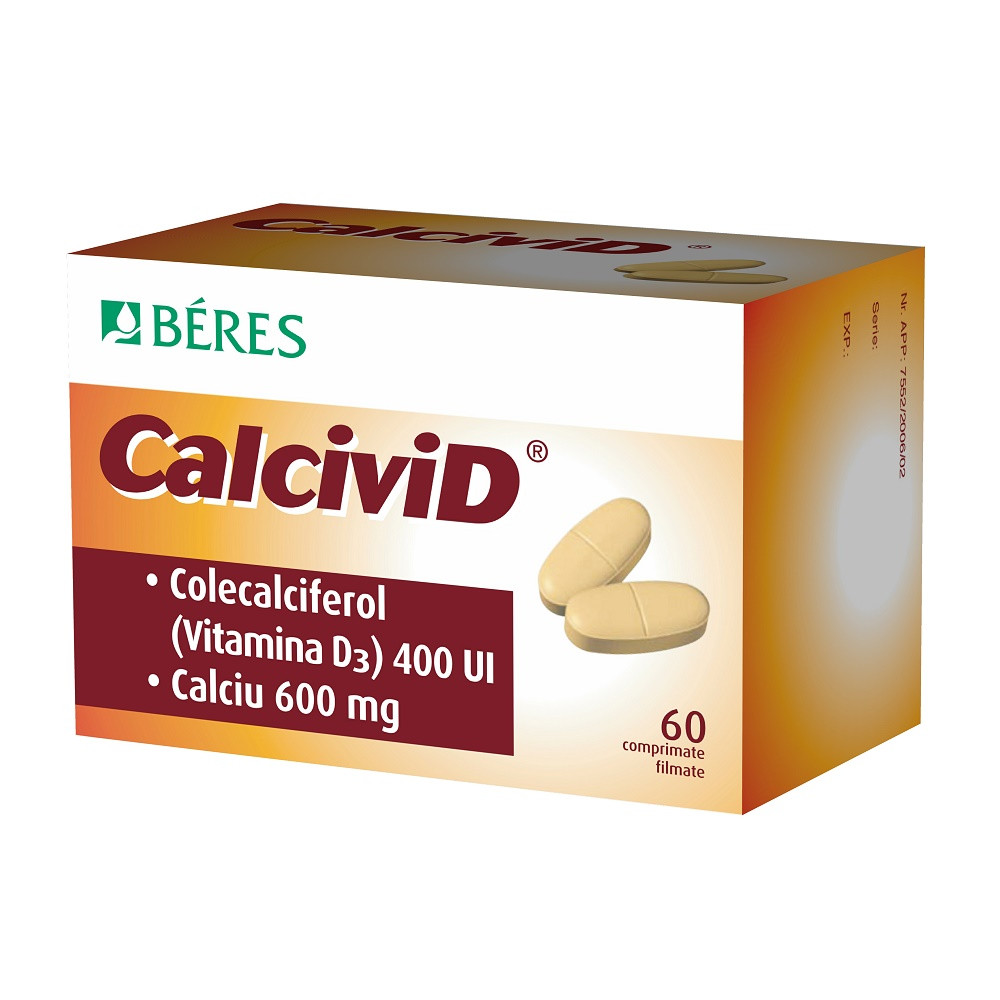 Beres Calcivid, 60 comprimate Beres Calcivid, 60 comprimate