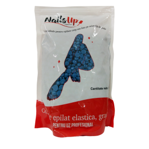 Ceara Epilat NailsUp, Elastica, Granule - Azulene, Albastru 500g