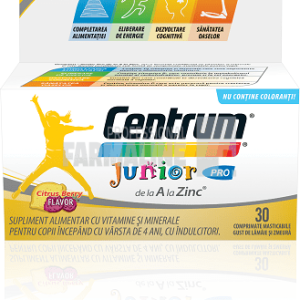 Centrum Junior pro 30 comprimate masticabile