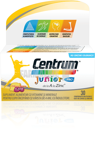 Centrum Junior pro 30 comprimate masticabile Centrum Junior pro 30 comprimate masticabile