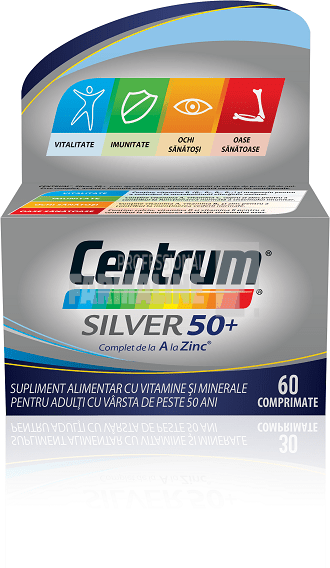 Centrum Silver 50+ de A la Zinc 60 comprimate Centrum Silver 50+ de A la Zinc 60 comprimate