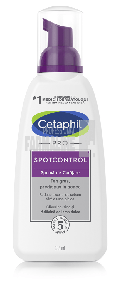 Cetaphil Pro Spot Control Derma Spuma de curatare 235 ml Cetaphil Pro Spot Control Derma Spuma de curatare 235 ml
