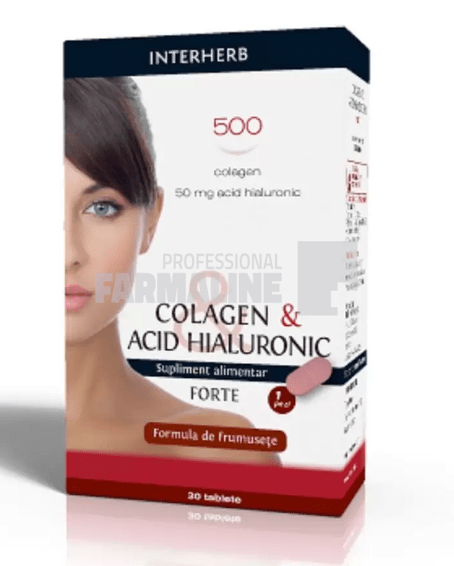 Colagen & Acid Hyaluronic Forte 30 tablete Colagen & Acid Hyaluronic Forte 30 tablete