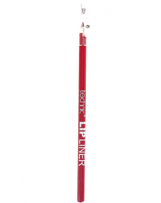Creion De Buze Technic Lip Liner cu ascutitoare, Bright Red Creion De Buze Technic Lip Liner cu ascutitoare, Bright Red