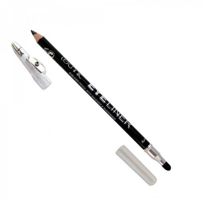 Creion de ochi Technic Eyeliner cu ascutitoare si buretel, Negru Creion de ochi Technic Eyeliner cu ascutitoare si buretel, Negru