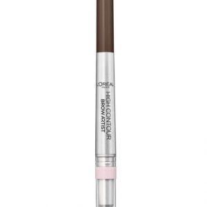 Creion pentru sprancene cu iluminator L Oreal Paris High Contour Brow Artist, 107 Cool Brunette