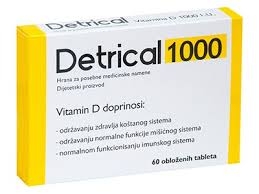 Zdrovit Detrical 1000 UI x 60 de comprimate filmate