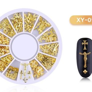 DISC 3D NAIL ART GOLD - 09