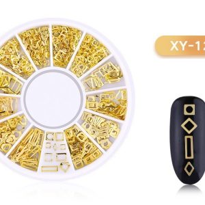 DISC 3D NAIL ART GOLD - 12