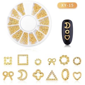 DISC 3D NAIL ART GOLD - 15