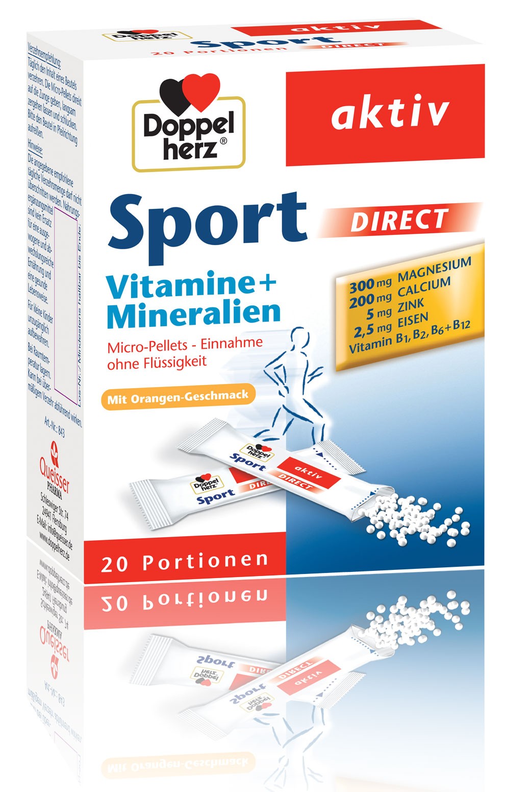 Doppelherz Aktiv Sport Direct Vitamine + Minerale 20 Plicuri Doppelherz Aktiv Sport Direct Vitamine + Minerale 20 Plicuri