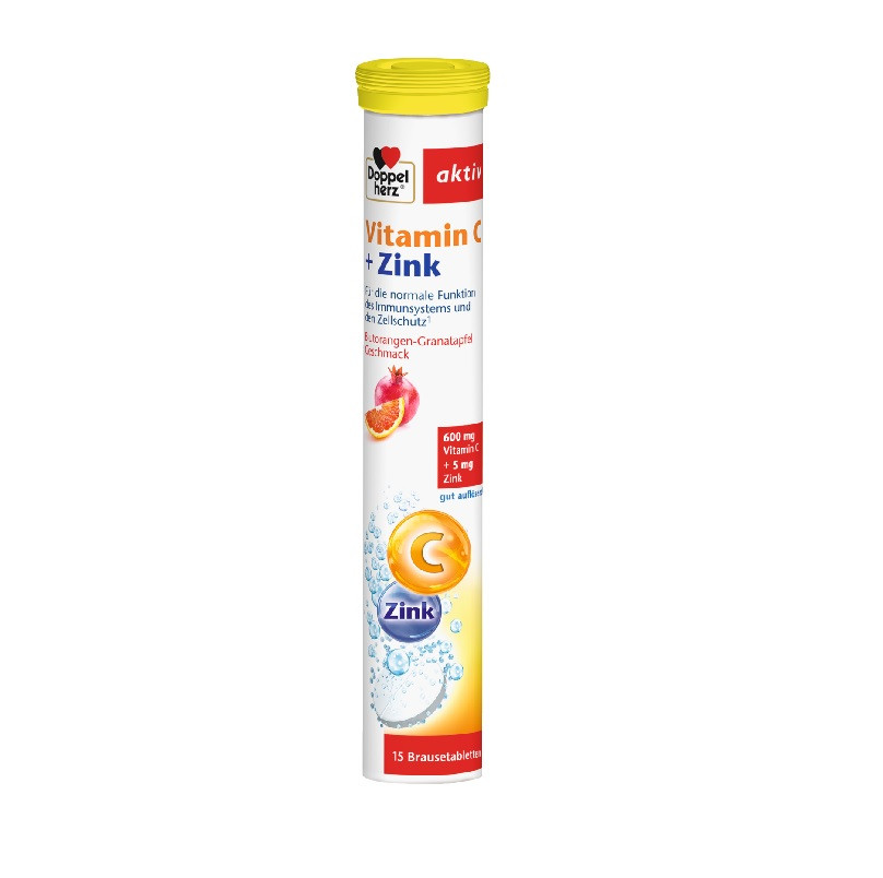 Doppelherz Aktiv Vitamina C + Zinc 15 Comprimate Efervescente Doppelherz Aktiv Vitamina C + Zinc 15 Comprimate Efervescente